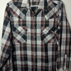 Men's Plaid Button-Up Shirt